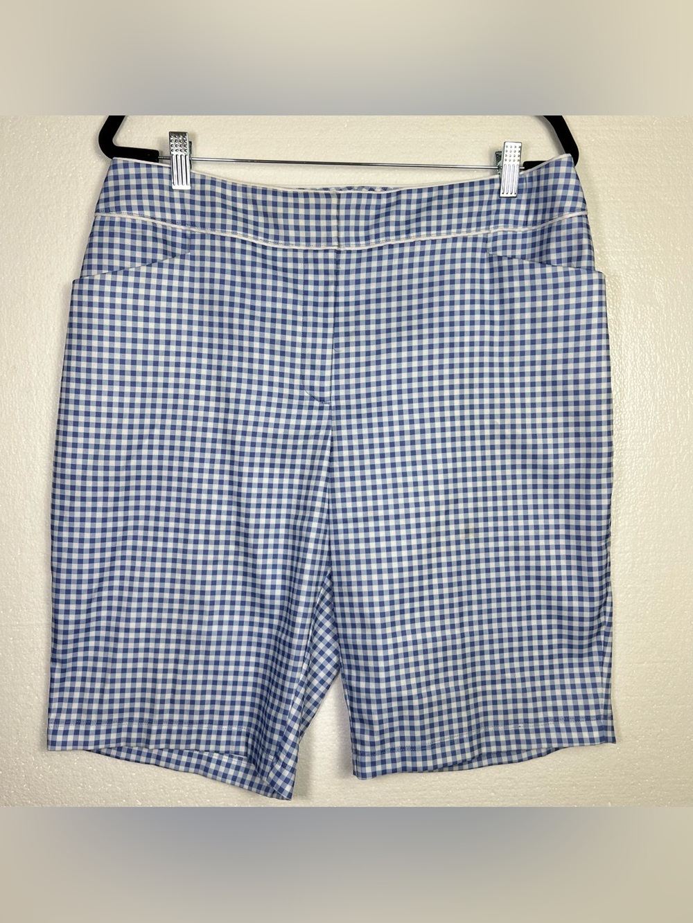 Tail White Label Blue White Plaid Gingham Shorts Golf Outdoor Lightweight Size 1